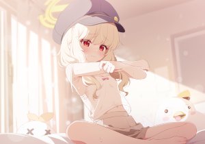 デユイ,utsumi_aoba,蔚蓝档案,光晕,lingerie,萝莉,看穿