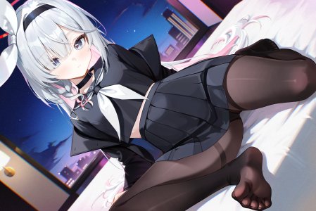 radoremo,阿洛娜,普拉娜,蔚蓝档案,光晕,萝莉,胖次,裤袜,看穿,制服,掀裙