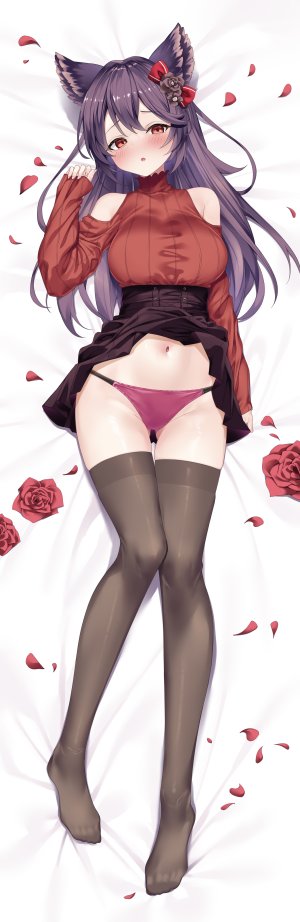 shimo,ニーア,碧蓝幻想,兽耳,抱枕,胖次,掀裙,丝袜