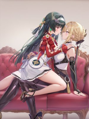 poi氵,イヴリン・シェヴァリエ,アストラ・ヤオ,绝区零,ZenlessZoneZero,女孩子,魅惑的大腿,少女,百合