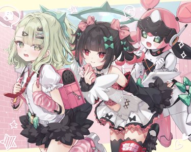 hoshi,南宫羽,Aria,千夏,绝区零,光晕,丝袜,制服,翅膀