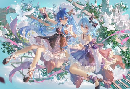 tuzhate,22娘,33娘,哔哩哔哩,连衣裙,高跟鞋,No-Bra