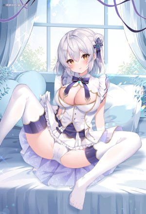 chiaki_hikari,luminous_lily,mahou_shoujo_ririimea,ゆめころん,脸红,领结,breasts,cameltoe,cleavage,手套,包子頭,视线正对,魔法少女,迷你短裙,胖次,缎带,坐姿,短裙,掀裙,笑顔,single,闪烁,张腿,丝袜,下着,白发