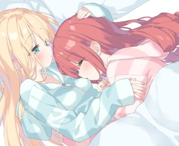 かにビーム,葉月ワトラ,霜月ポトフ,睡衣,百合