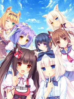 sayori,小豆,巧克力,椰子,枫,桂,水無月時雨,香子兰,NekoWorks,ネコぱら,兽耳,猫耳,制服