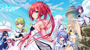 和泉つばす,Na-Ga,永山ゆうのん,kamiyama_shiki,加藤うみ,久島鴎,mizuori_shizuku,鸣濑白绪,野村美希,空門蒼,紬ヴェンダース,Key社,SummerPockets,summer_pockets_reflection_blue,cleavage,连衣裙,制服,雨伞