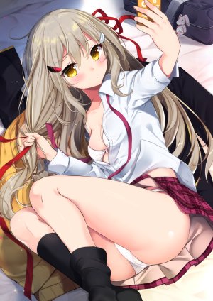 華若葉,オリジナル,MOE2019,ぱんつ,自撮り,女の子,パンチラ,魅惑の谷間,CLIPSTUDIOPAINT