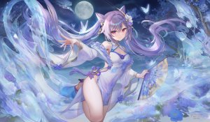 poi氵,女孩子,原神,命运－冠位指定,少女,刻晴,中国风,旗袍,魅惑的大腿,大腿