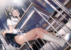 kantoku,5年目の放課後,nopan,制服,掀裙