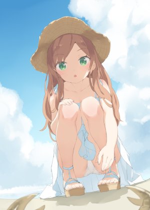 かにビーム,水無月サラミ,连衣裙,萝莉,胖次,掀裙,夏装,露点