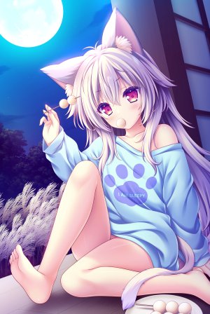 萌木原ふみたけ,方糖社,若葉色のカルテット,兽耳,bottomless,萝莉,猫耳,No-Bra