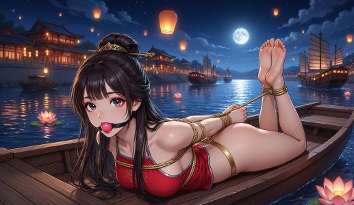 cindyerzz,R-18,紧缚,束缚,中国风,古风,风景,女孩子,逆海老縛り,猿辔,AI生成图